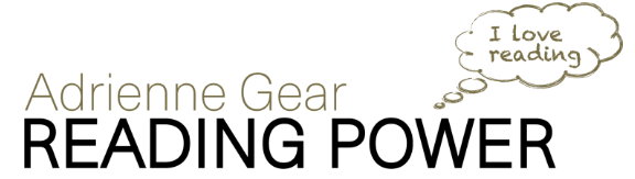 Adrienne Gear Reading Power logo with thought bubble thinking 