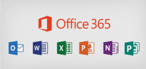 Office 365 logo and tools.